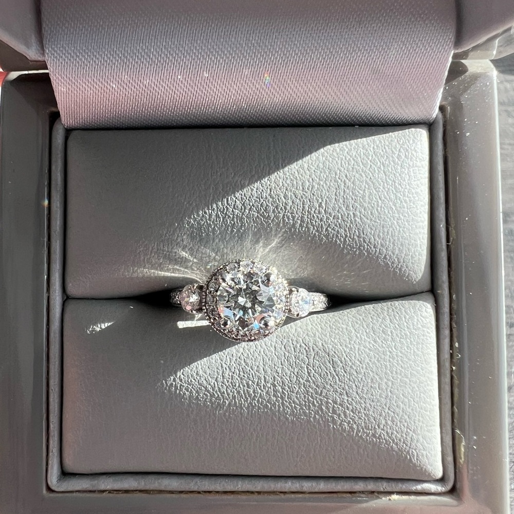 GIA certified diamond engagement ring